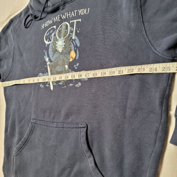 Rick & Morty Hoodie Game of Thrones Rare Collab Delta Tag Show Me What You GOT - Picture 7 of 8